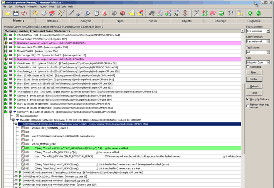 C++ Memory Validator 64/32 bit