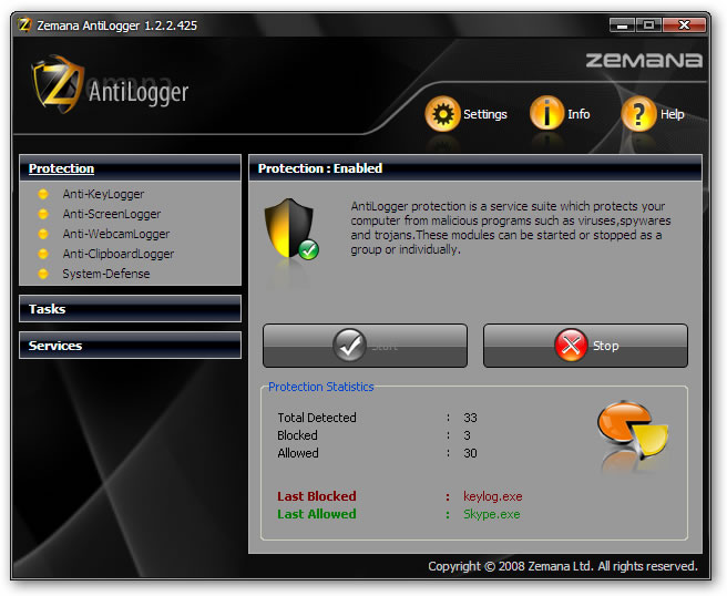 Zemana AntiLogger 1-PC / 2 Years Subscription