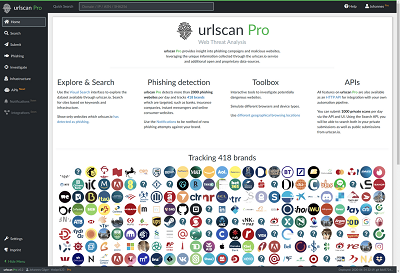 urlscan Pro a yearly license