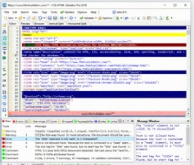 CSS HTML Validator Home for Microsoft Windows