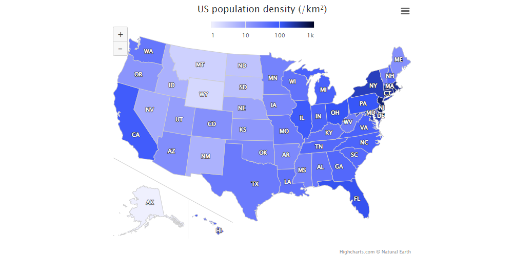 Highcharts Maps Color axis and data labels